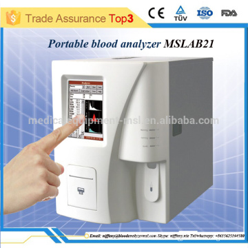 Analyseur d&#39;hématologie portable 3 diff / équipement d&#39;hématologie populaire en Chine MSLAB21